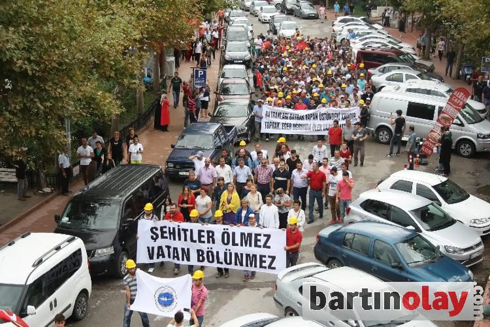 Amasra Şehitler için yürüdü