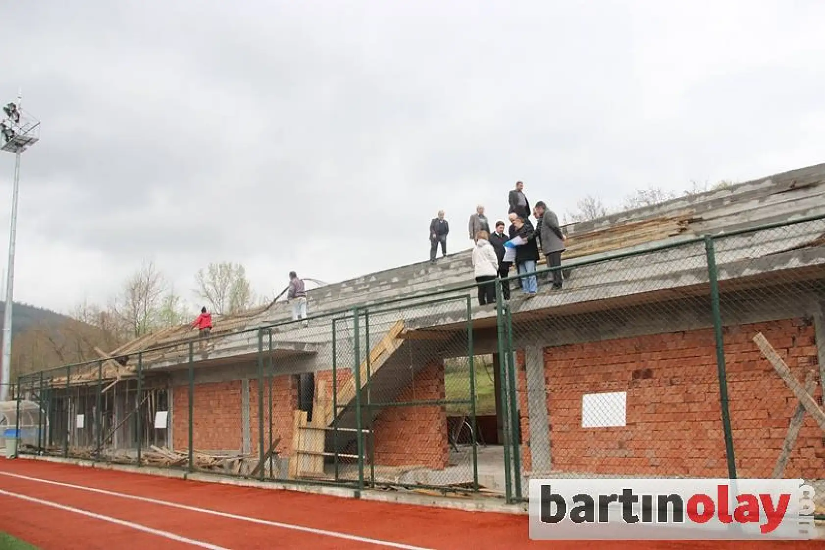 Kozcağız stadı Tribün inşaatı