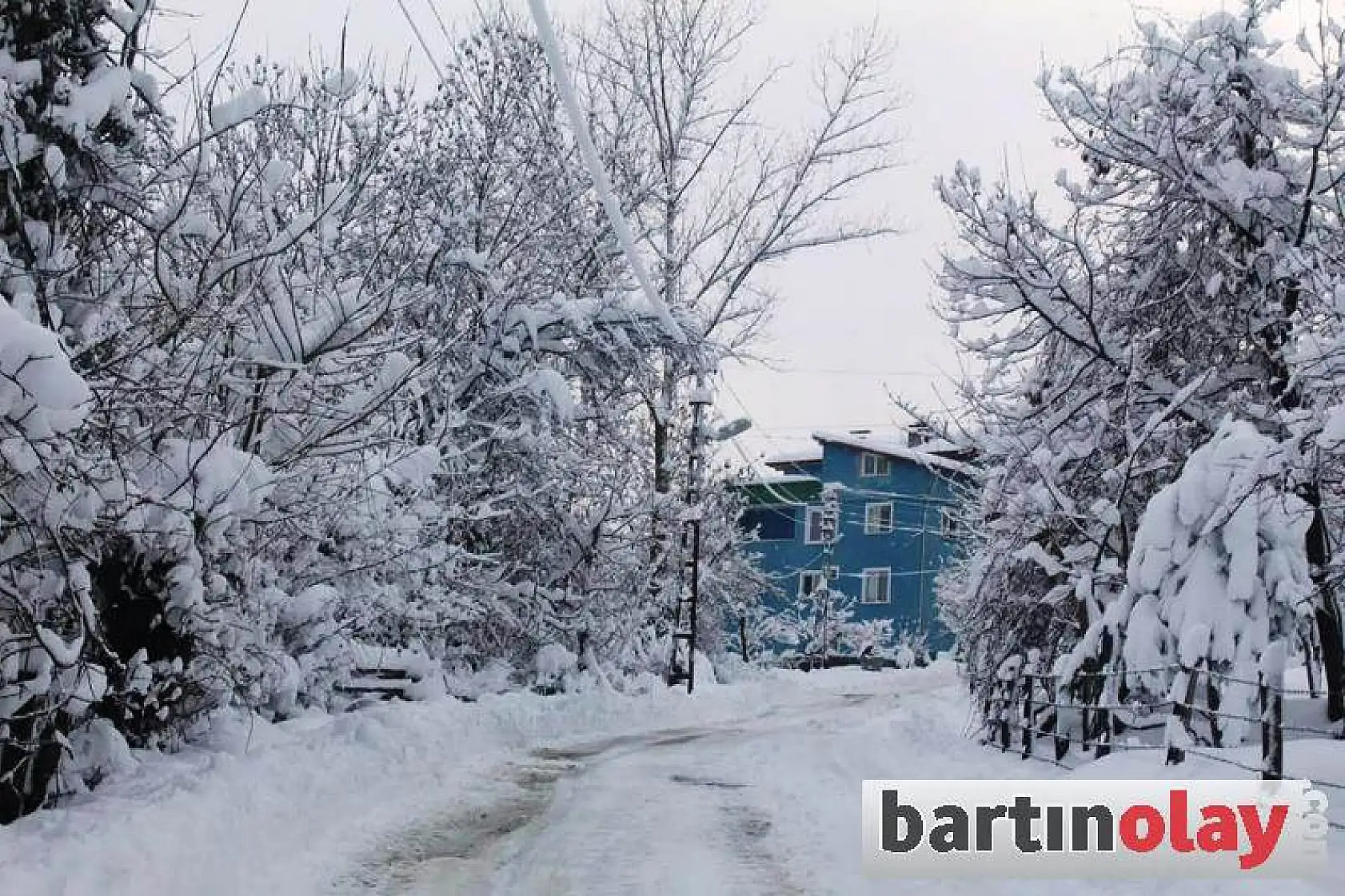 Kozcağız'da kar manzaraları