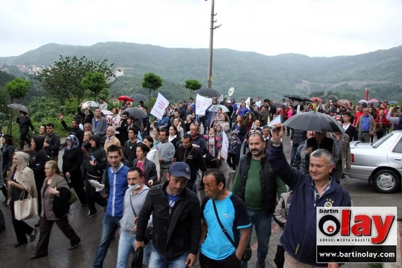 Amasra'da insan zinciri