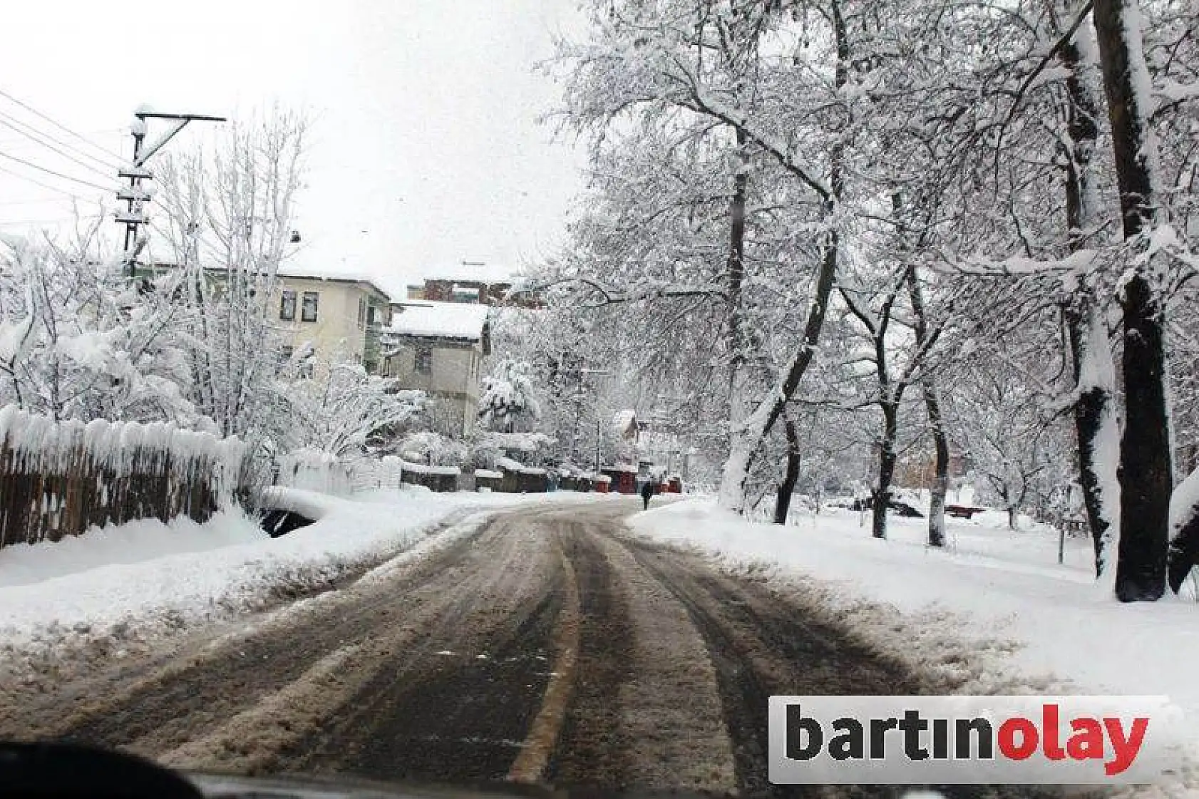 Kozcağız'da kar manzaraları