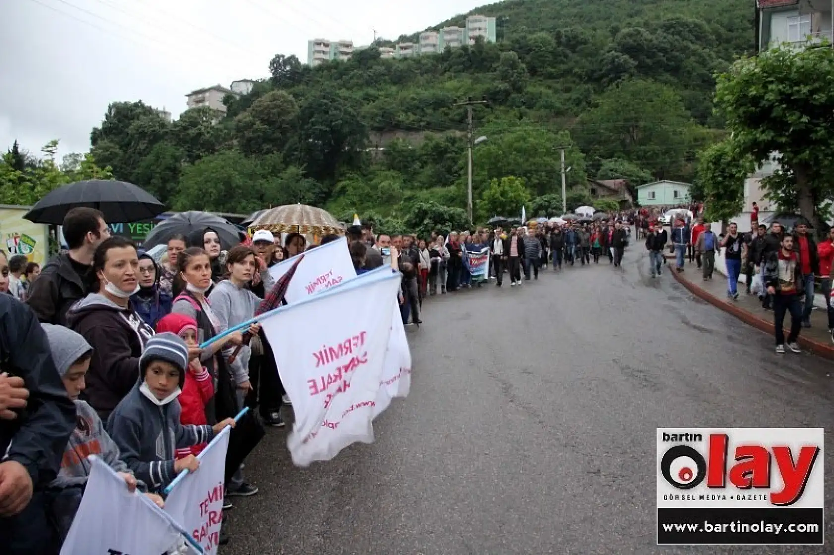 Amasra'da insan zinciri