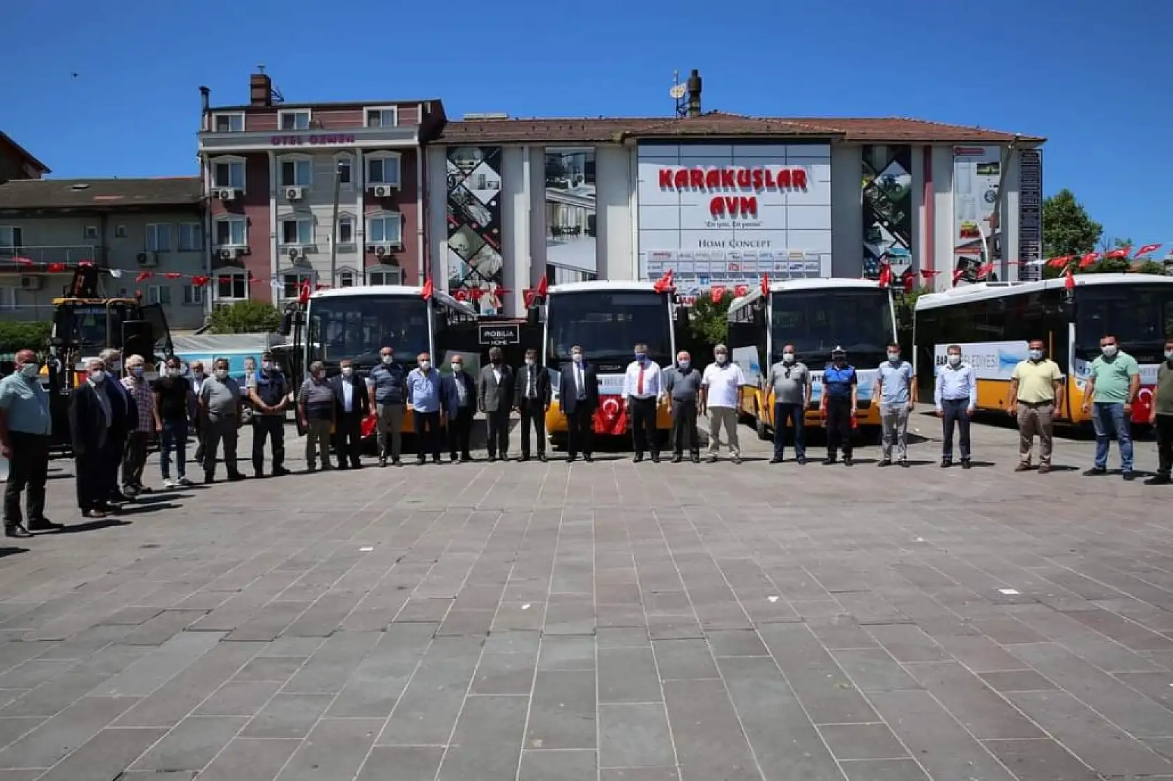 Yeni araçlar için tören düzenlendi