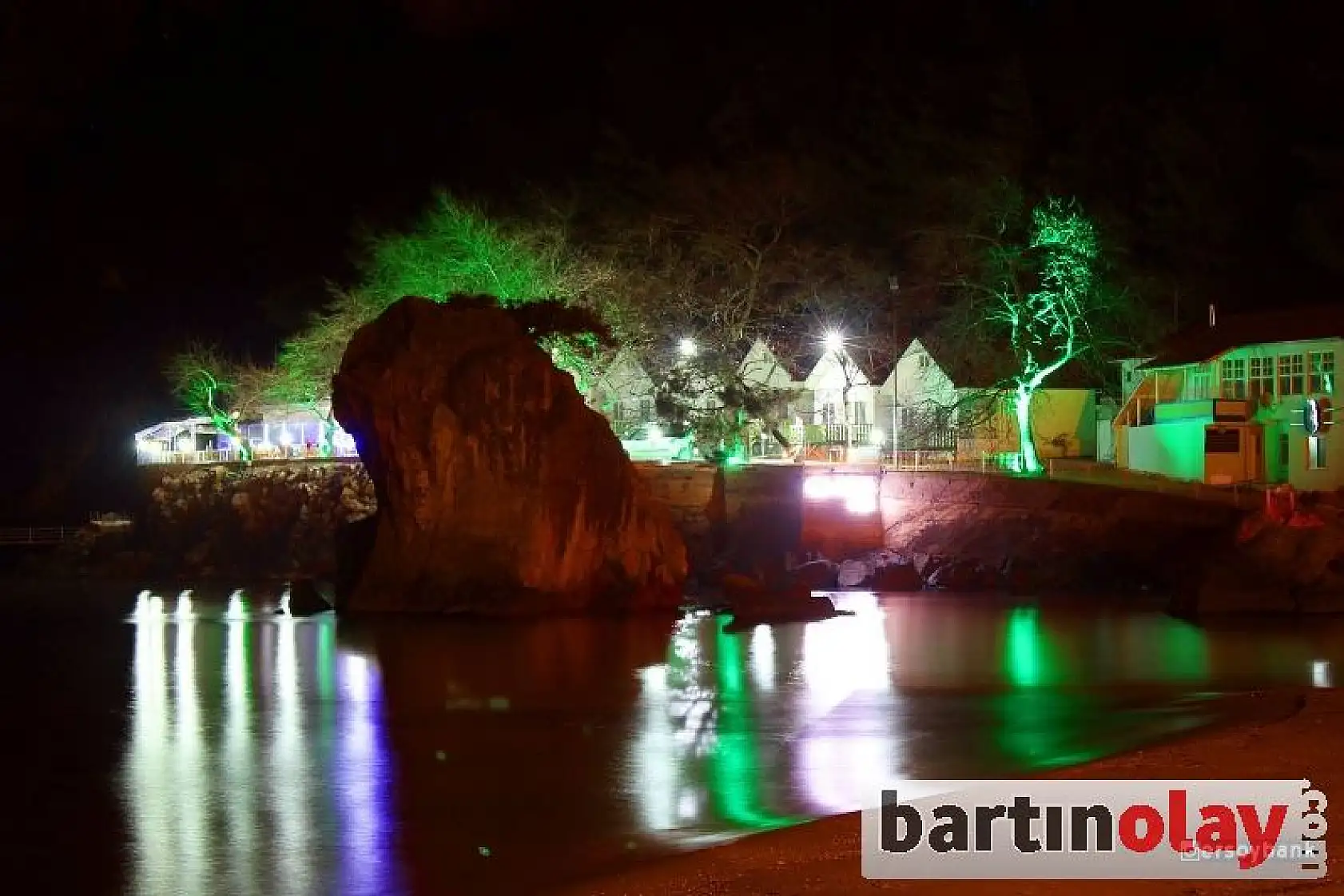 Işıklar altında Bartın manzaraları