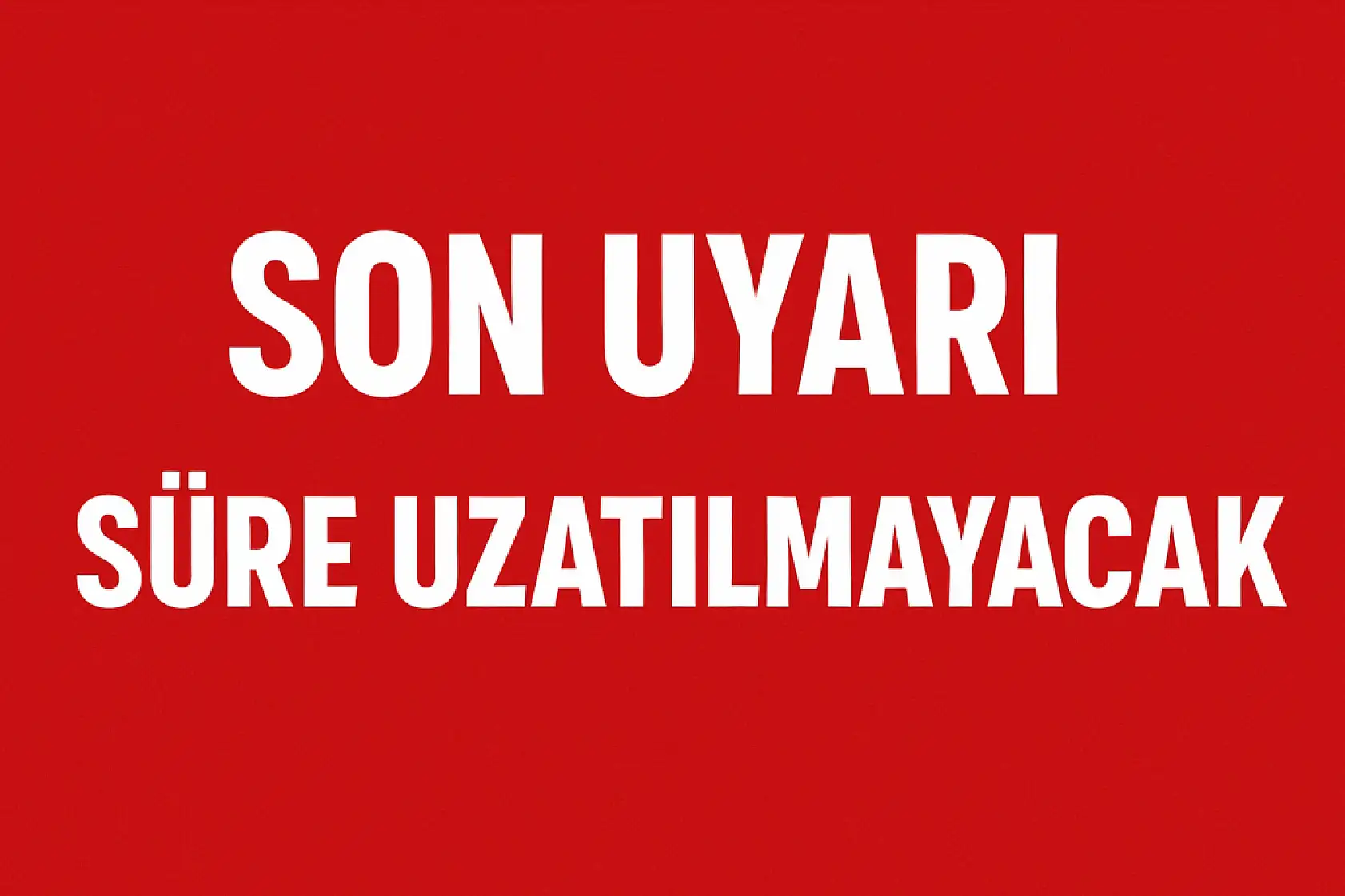 Bakandan uyarı geldi