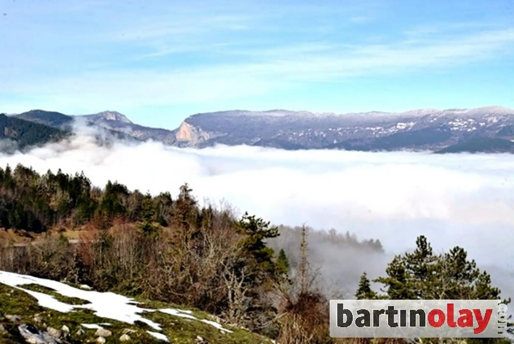 Küre Dağlarında büyüleyici kış manzaraları