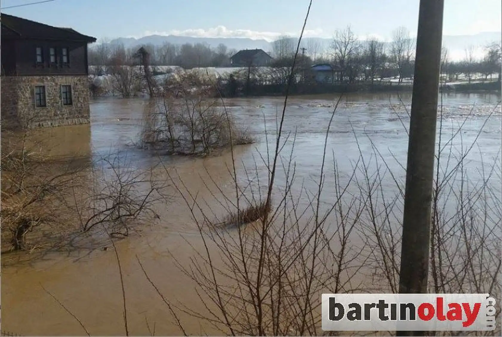 Bartın ırmağında tehlikeli yükseliş