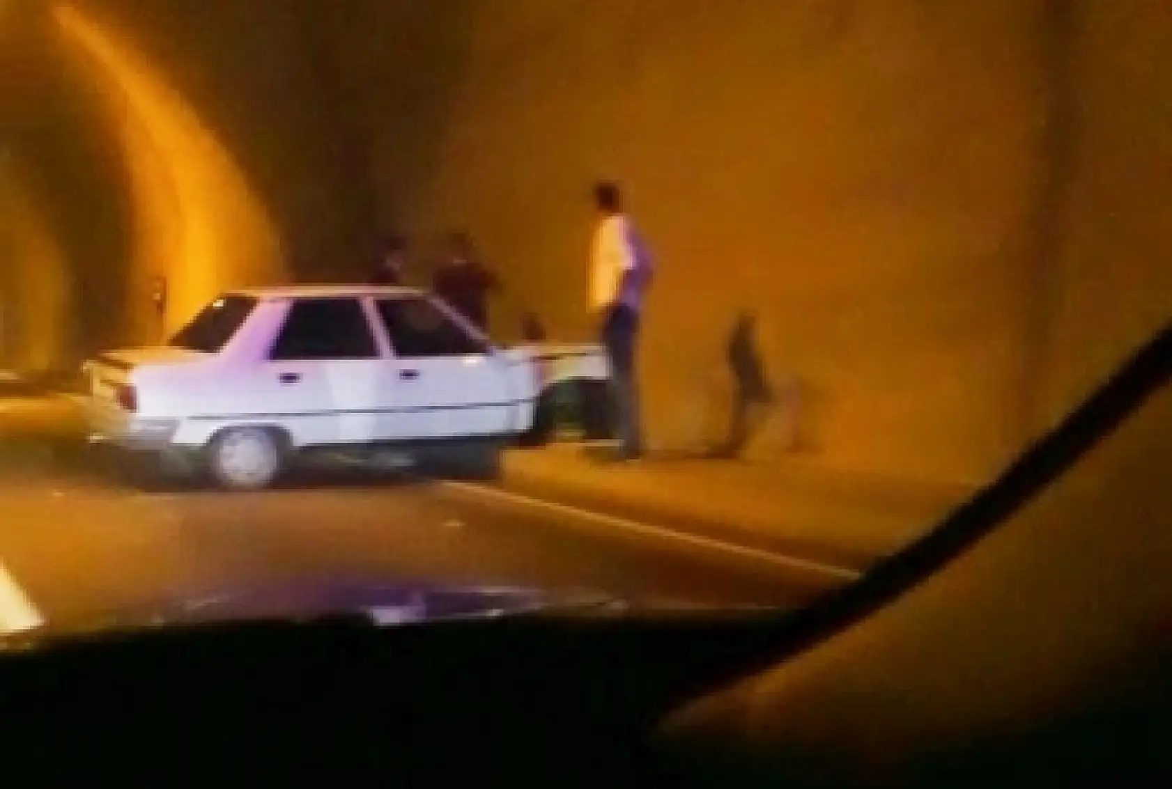 Amasra tünelinde kaza