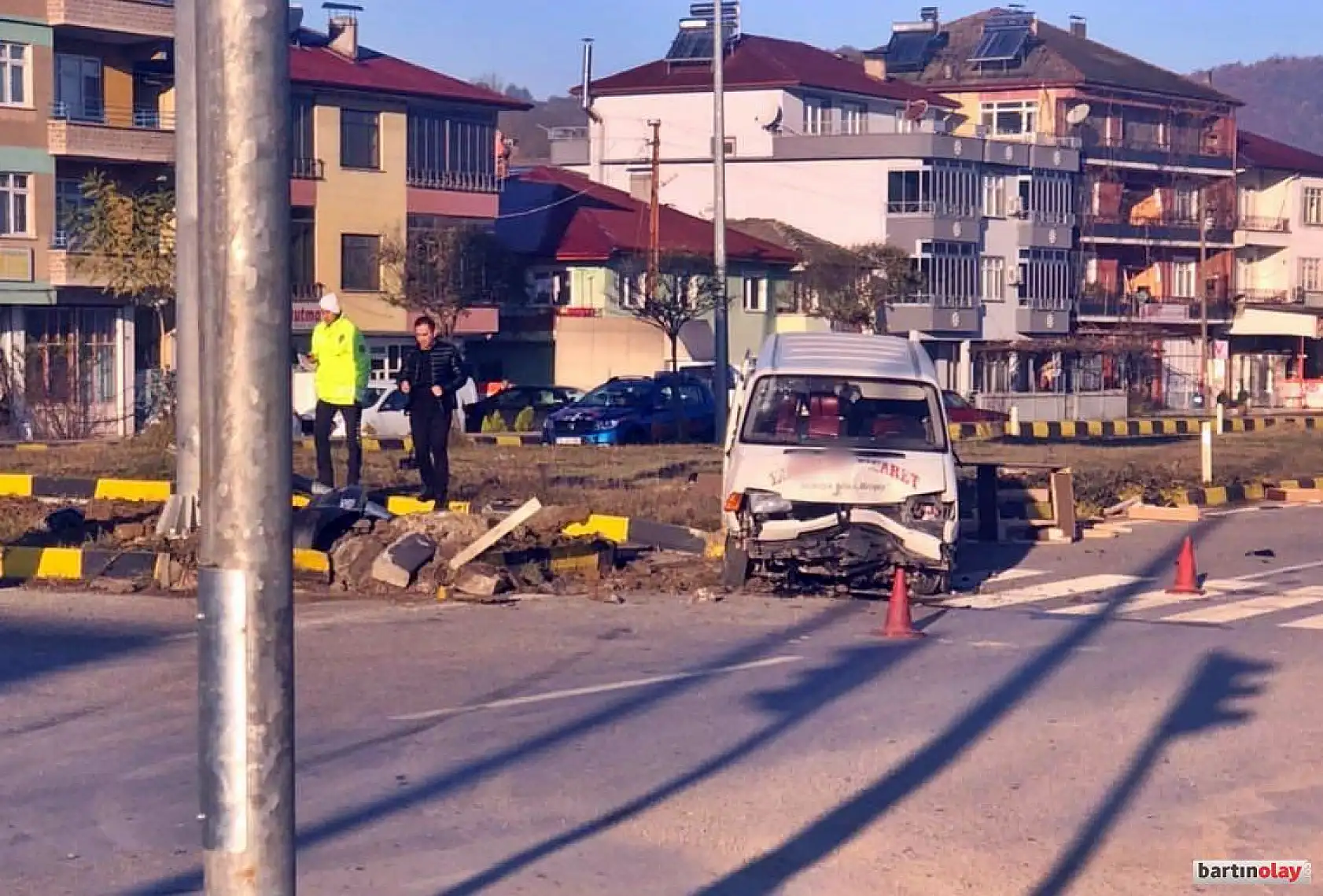 Organize sanayi kavşağında çarpışma