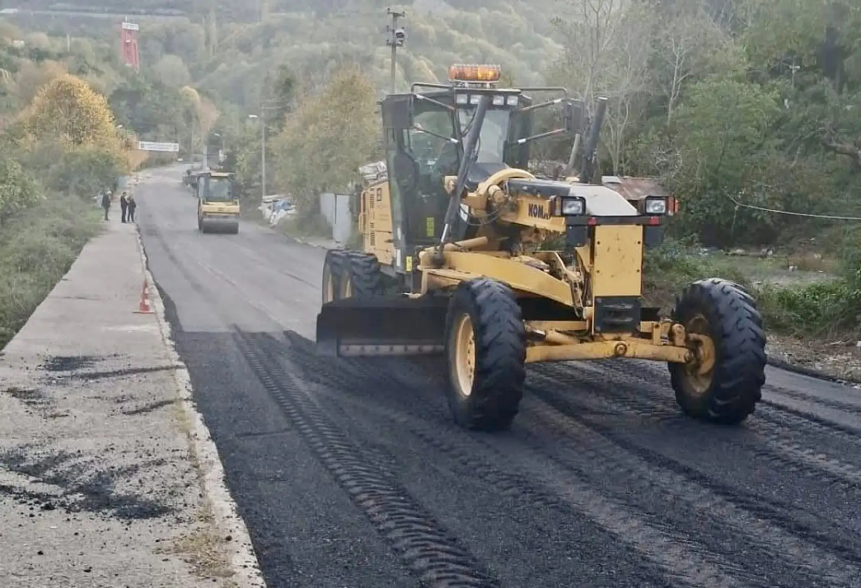 Amasra'ya kaymak gibi asfalt