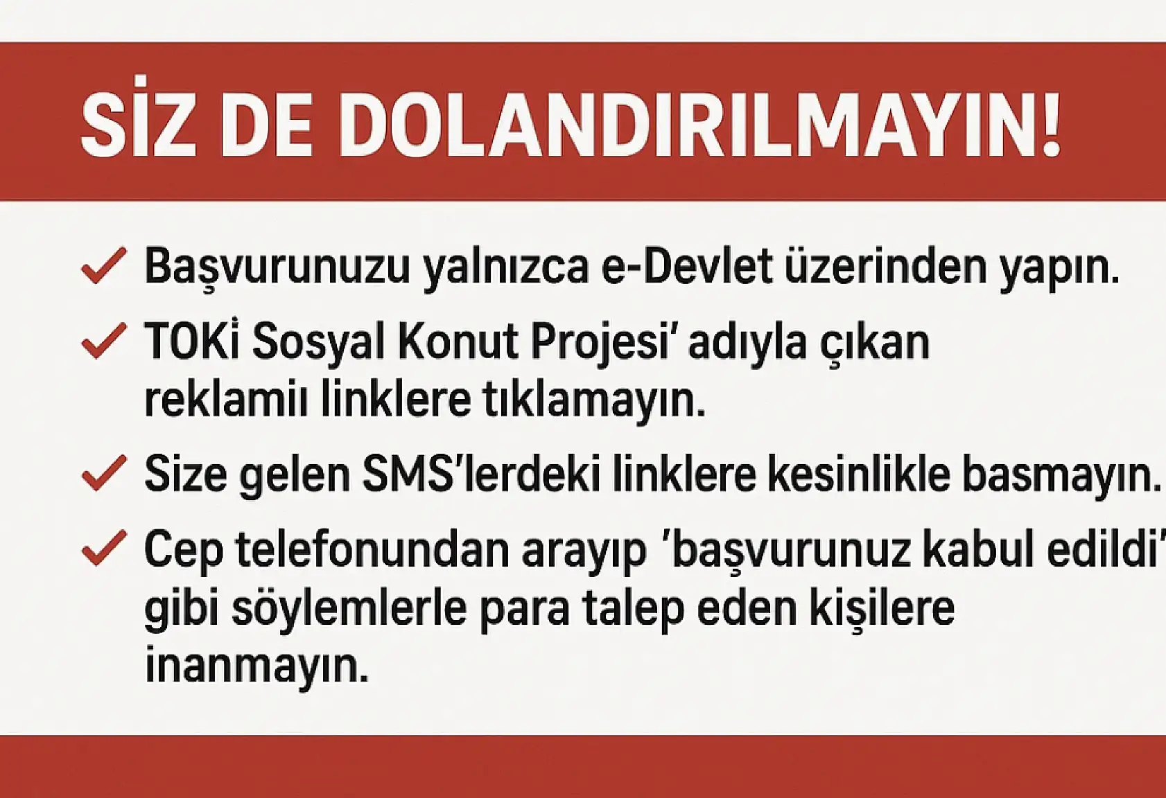 Valilik vatandaşları uyardı, dikkat!