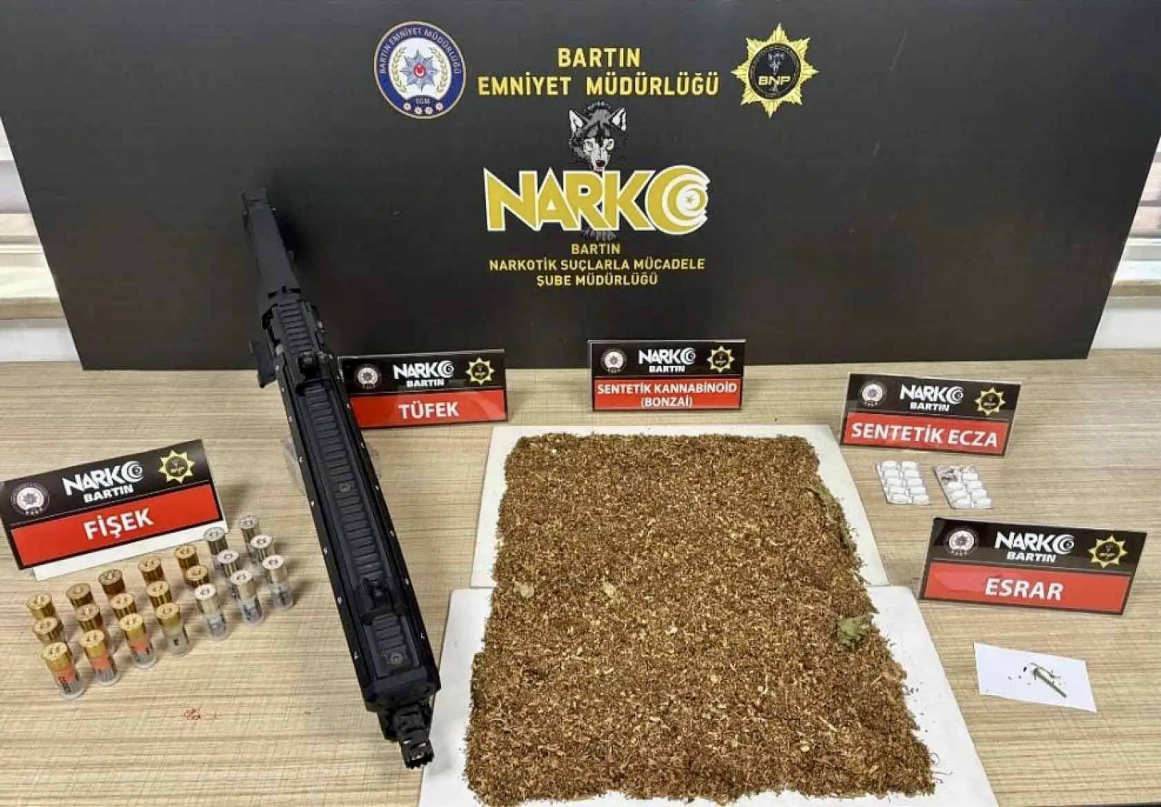 Bartın'da uyuşturucu operasyonu