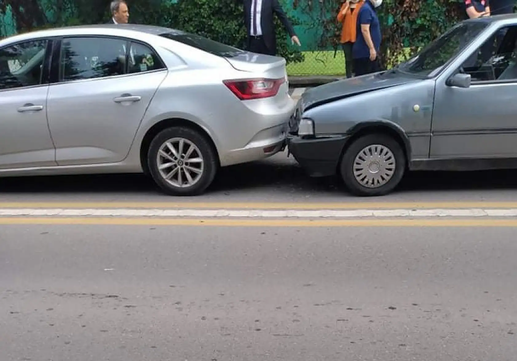 Bulvarda zincirleme kaza