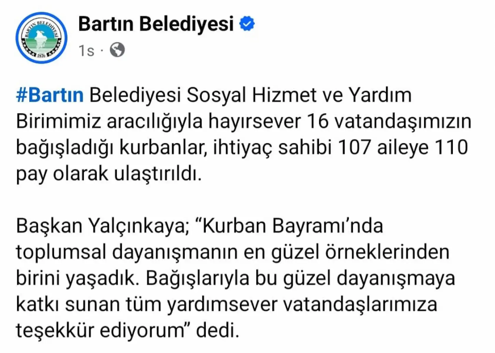 Paylaştıkça bayram oldu