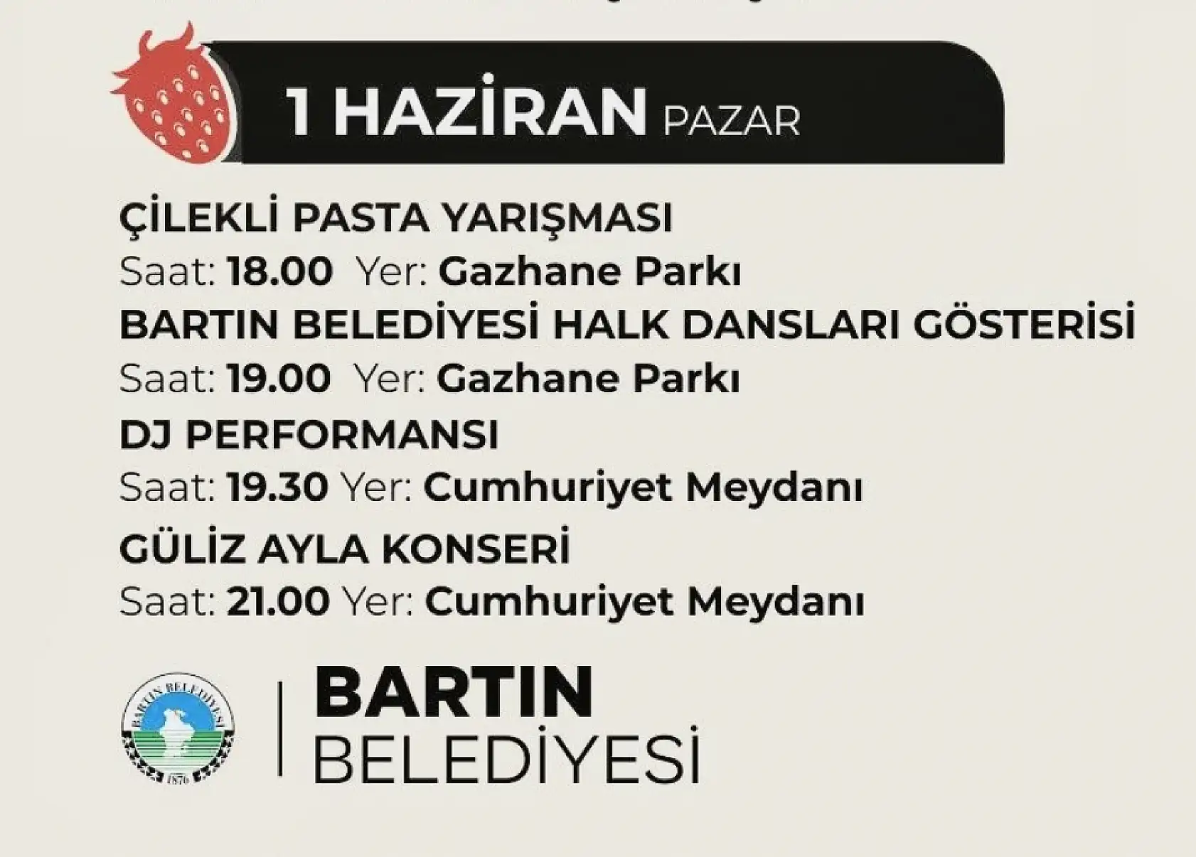 Bartın'da Çilek Festivali Başlıyor!