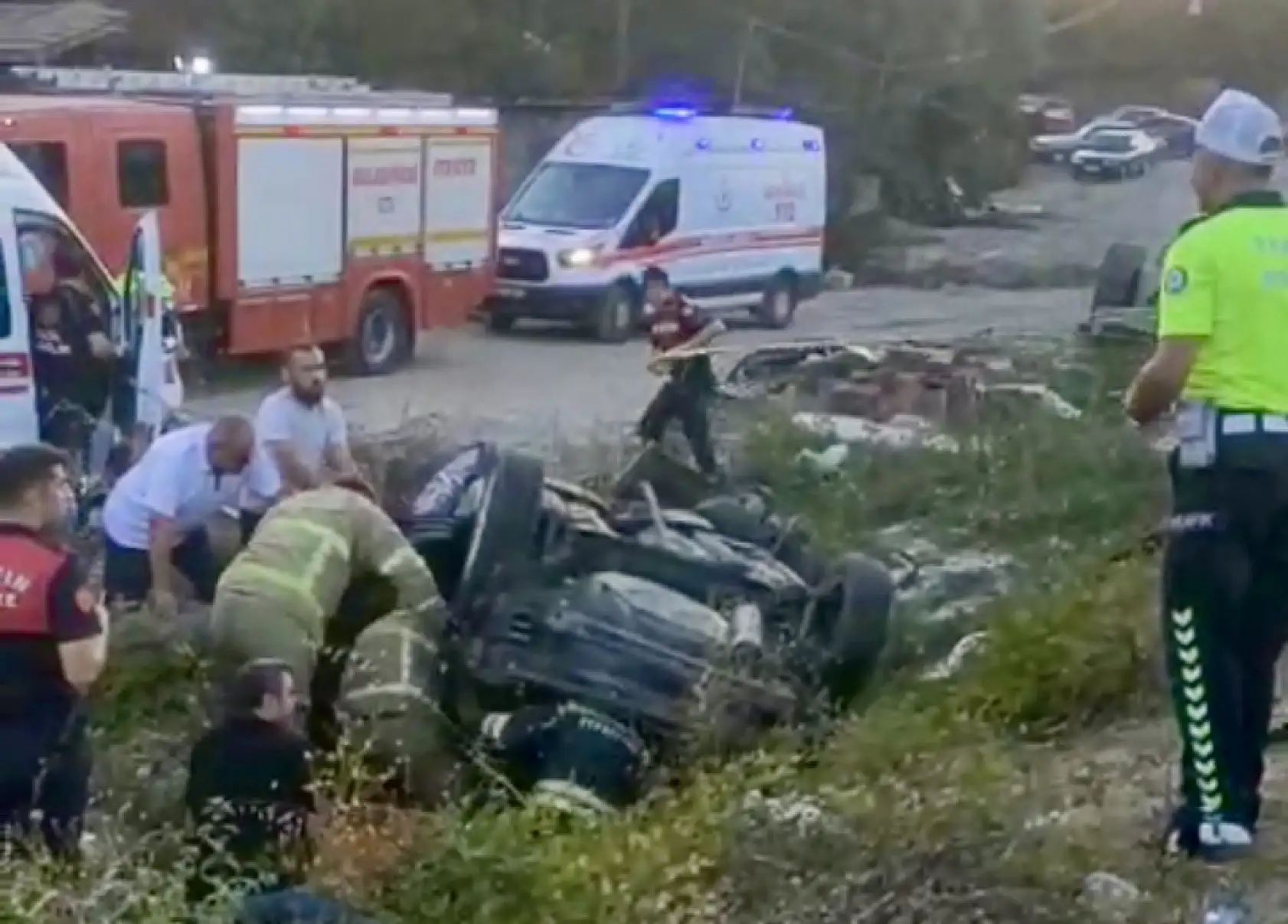 Bartın Kurtköy'de Feci Kaza