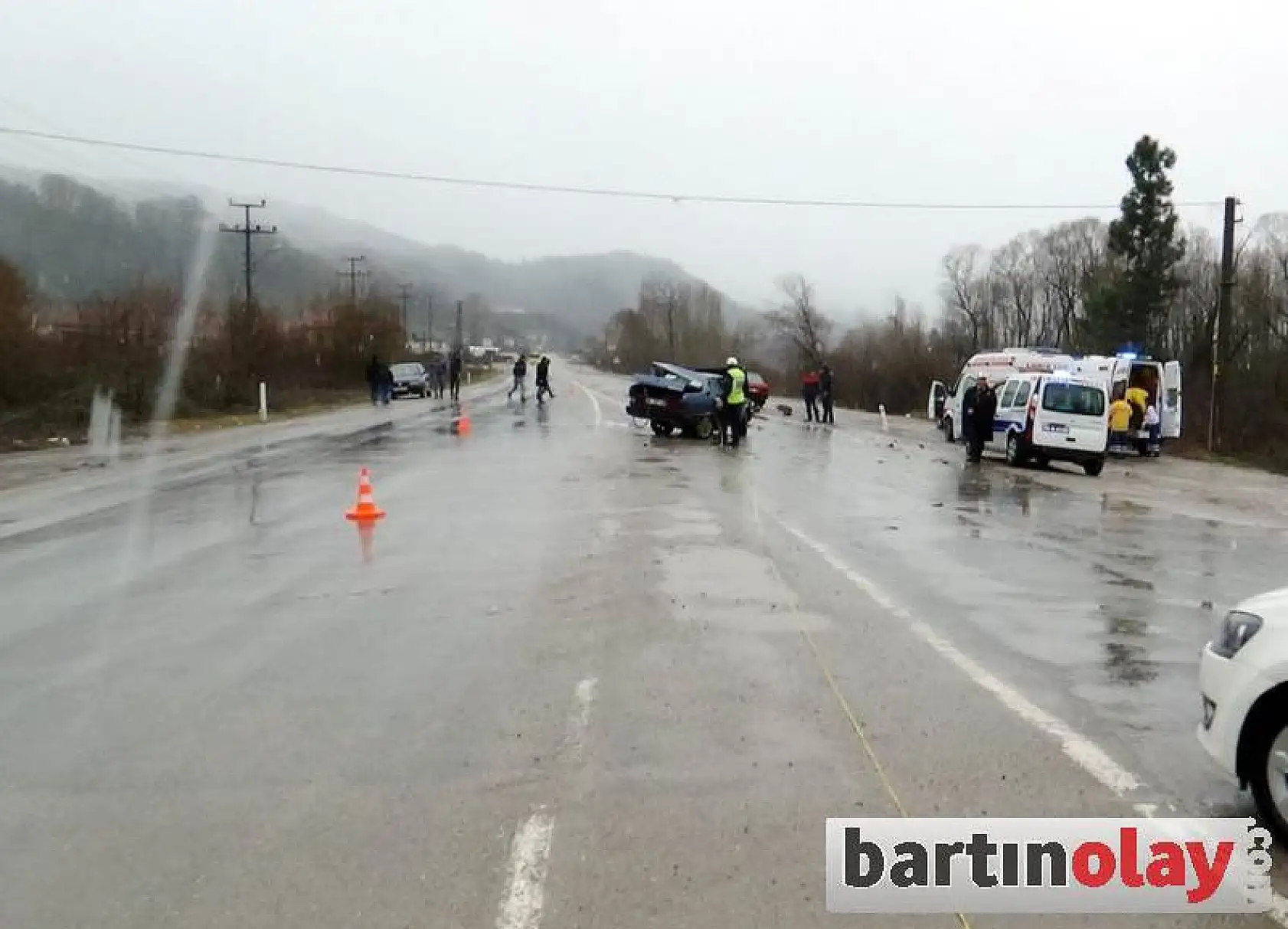 Bartın'da feci kaza