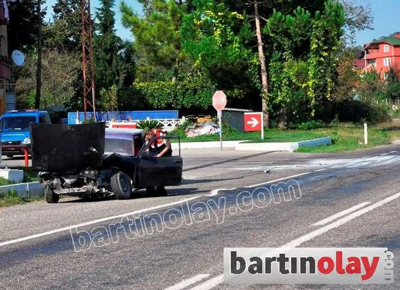 FECİ KAZA BÖYLE GÖRÜNTÜLENDİ