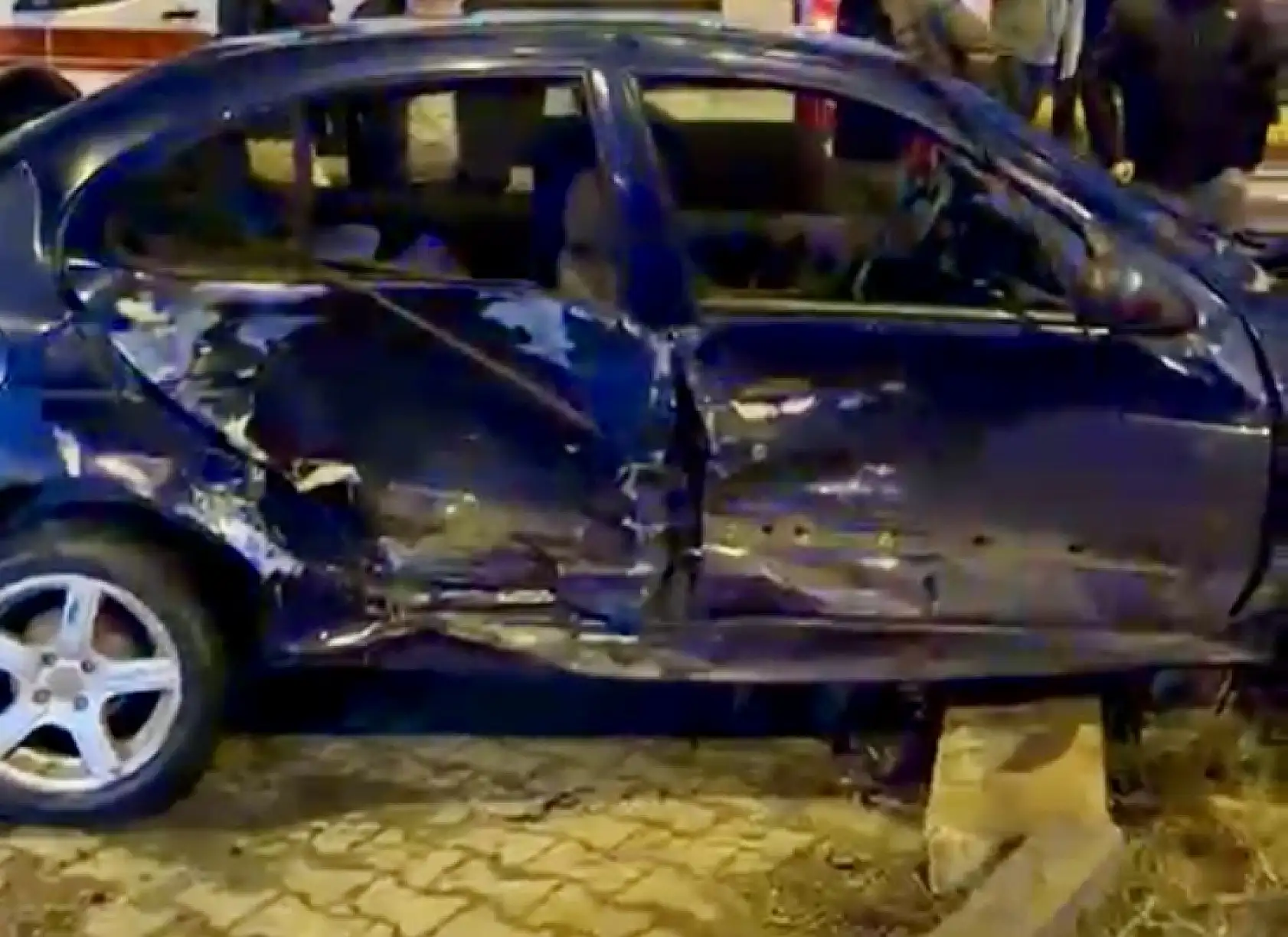 Organize Kavşağında feci kaza