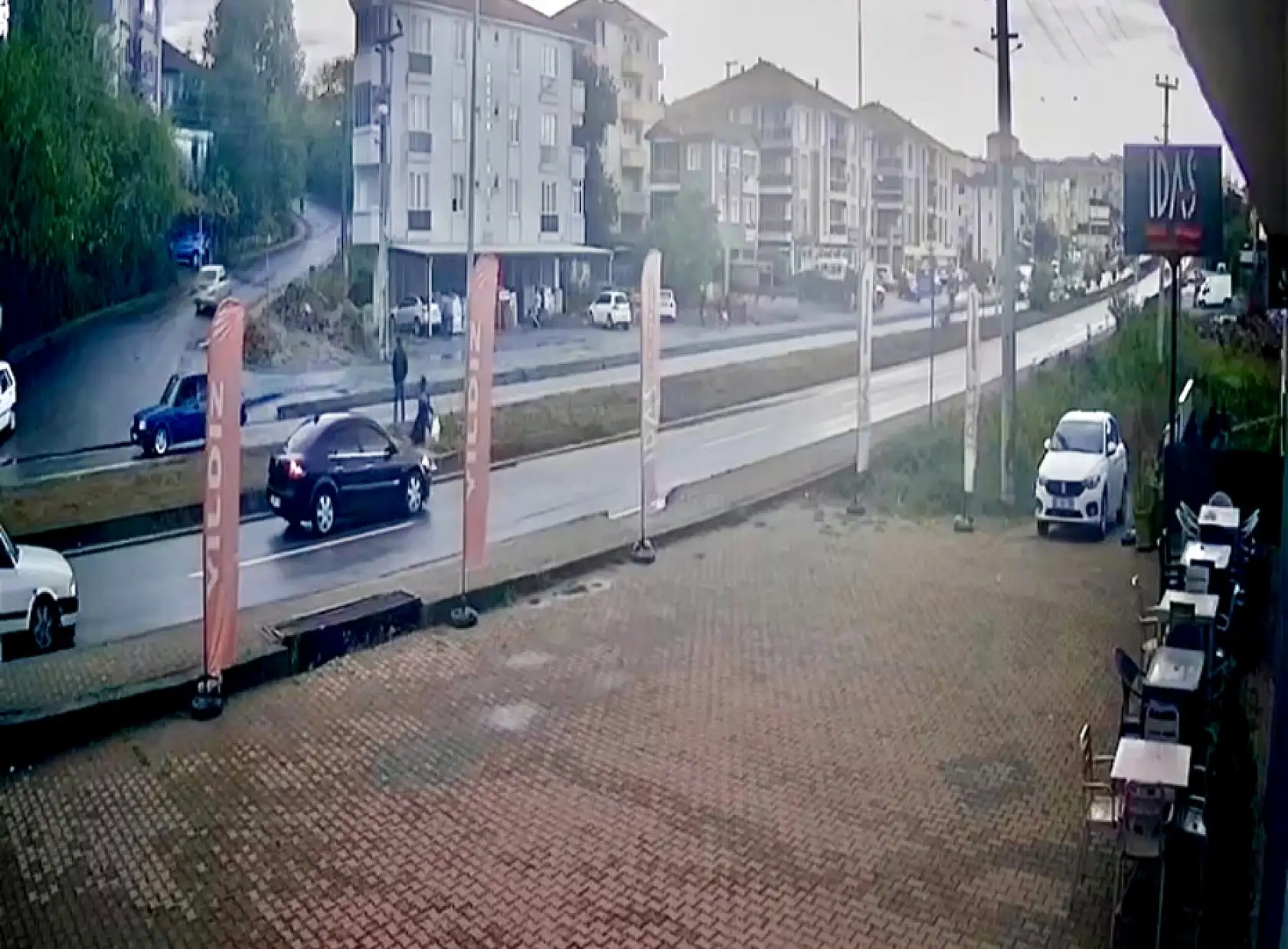 Kazadan saniyelerle kurtuldu