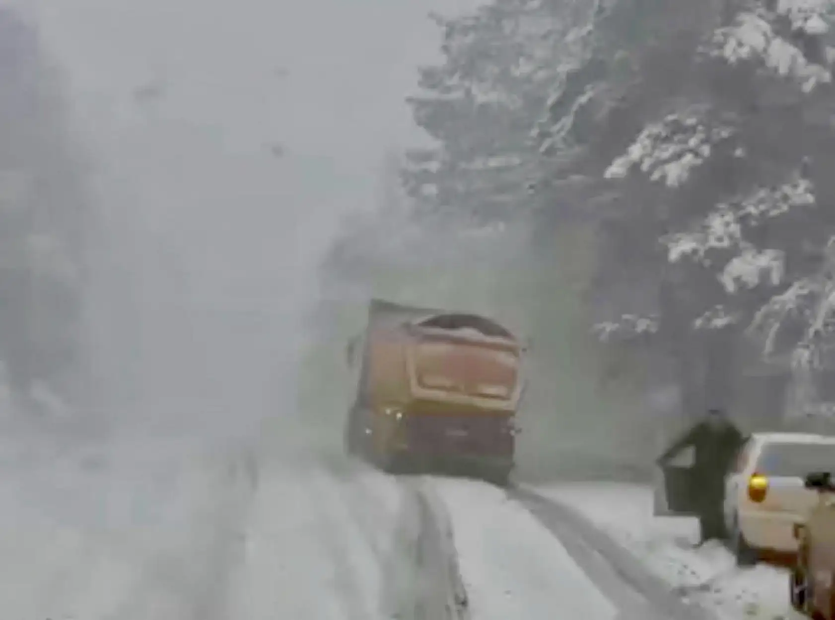 Bartın-Karabük yolunda yoğun kar