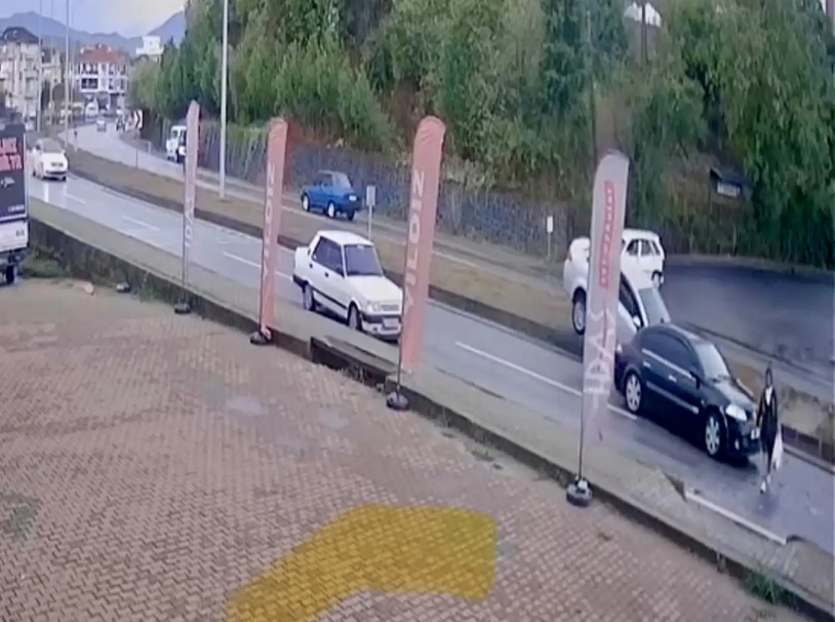 Kazadan saniyelerle kurtuldu