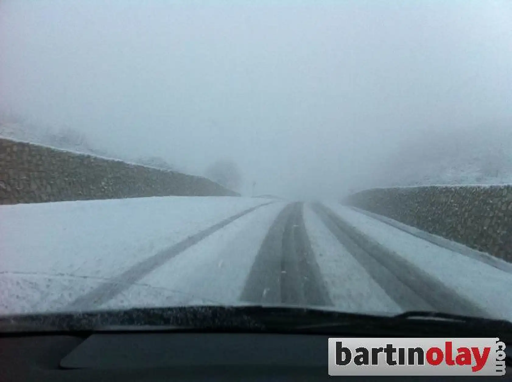 Bartın'dan kar manzaraları