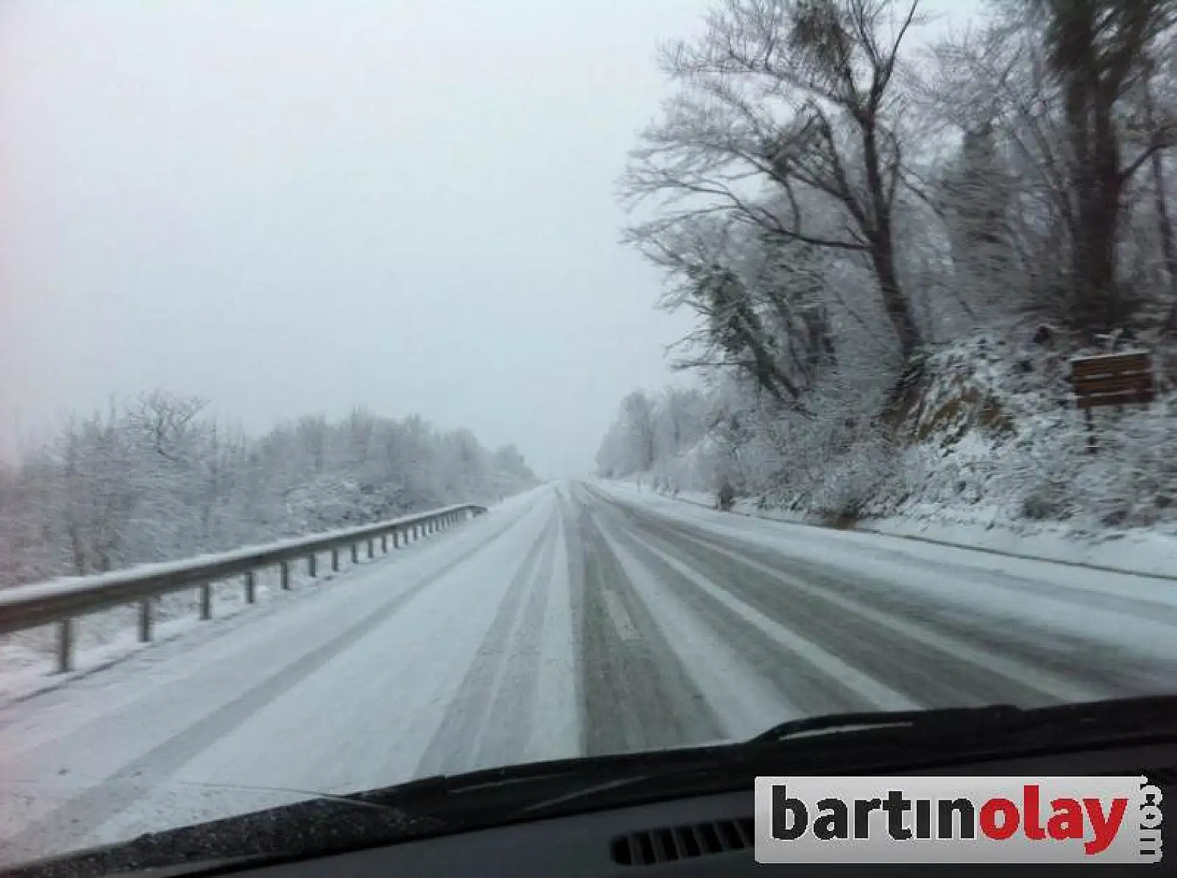 Bartın'dan kar manzaraları