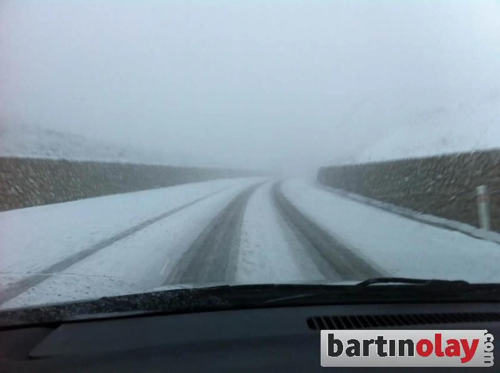 Bartın'dan kar manzaraları