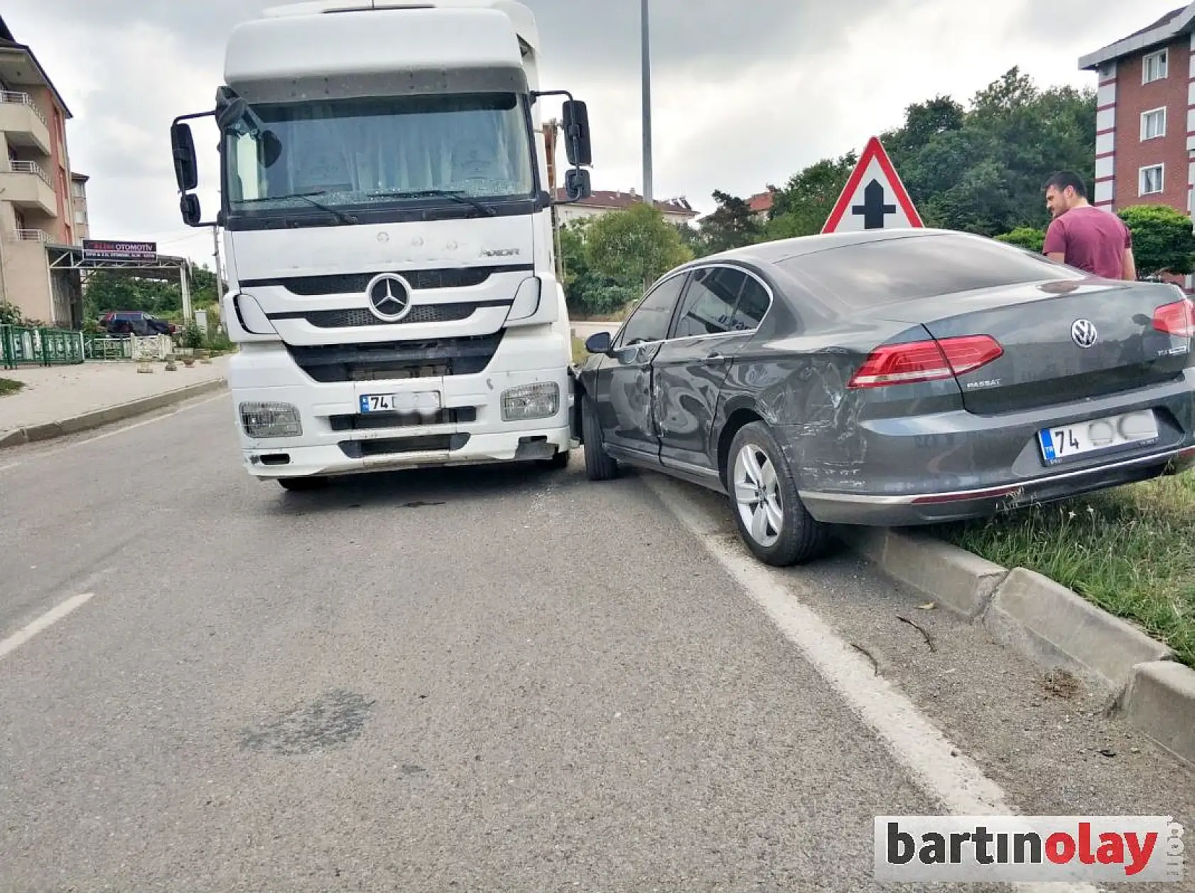 Çevre yolunda kaza!