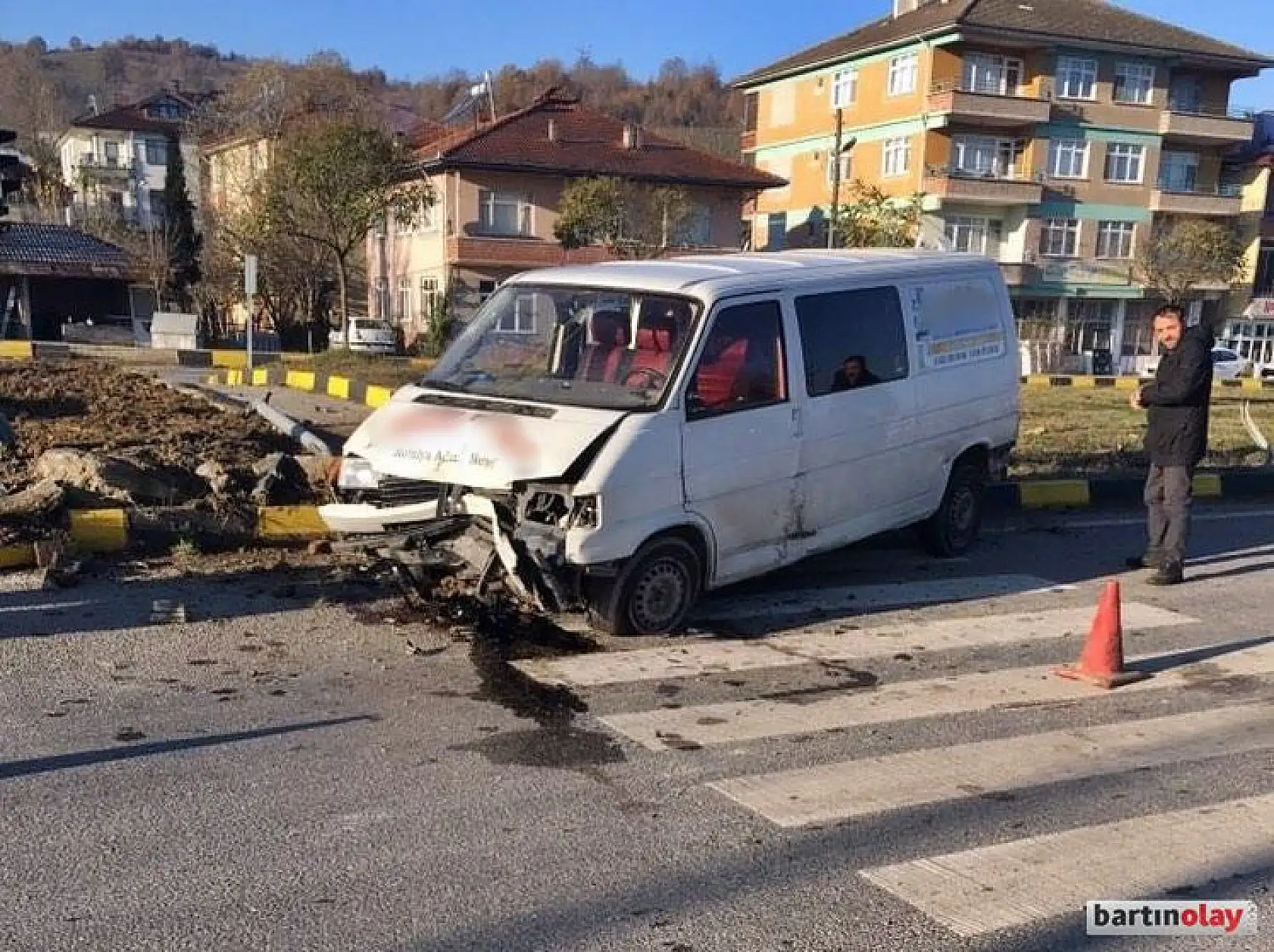 Organize sanayi kavşağında çarpışma