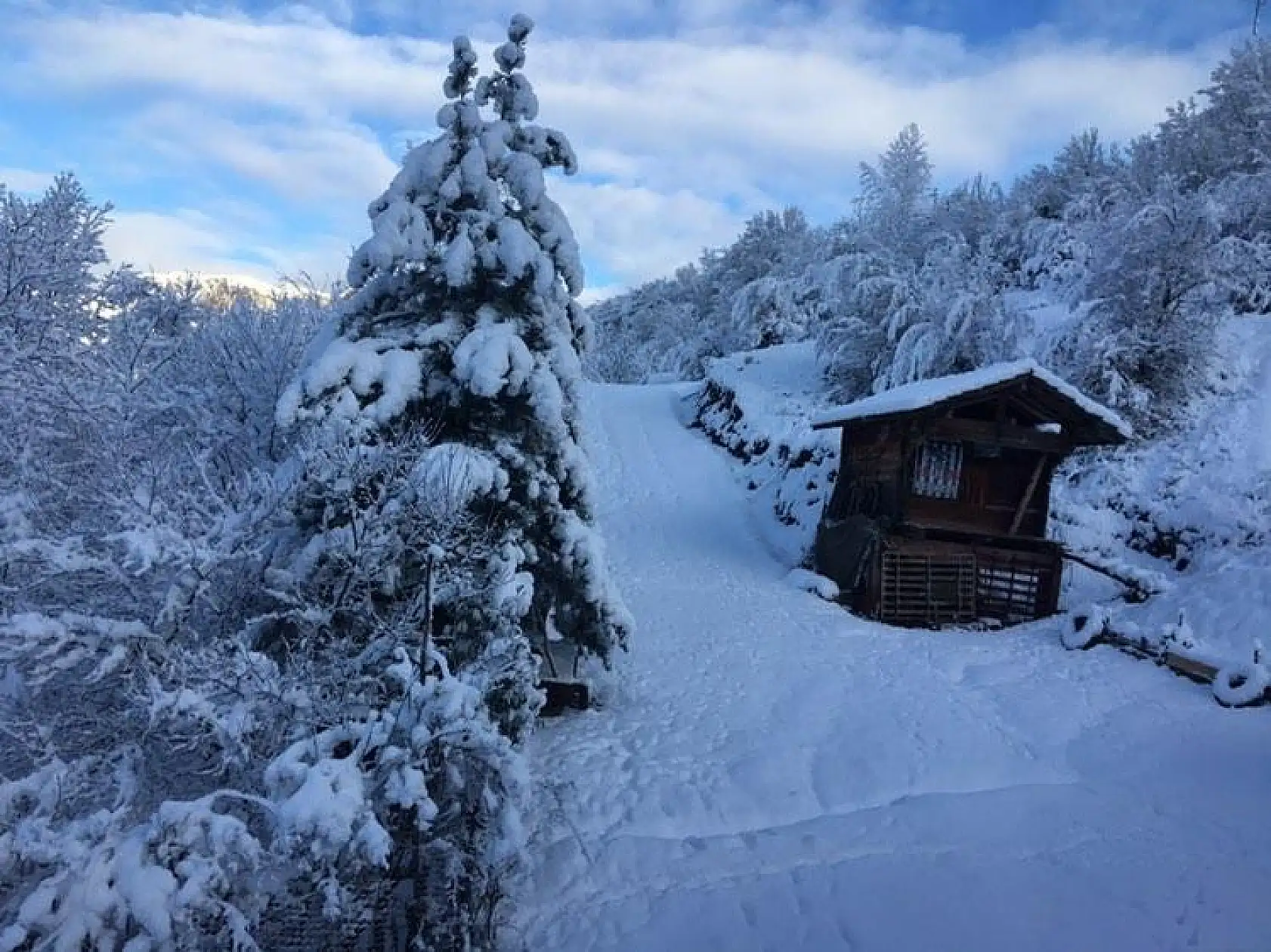 Arıt ve Drahna'dan muhteşem kar manzaraları
