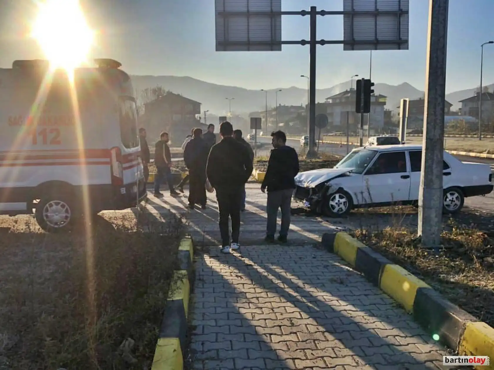 Organize sanayi kavşağında çarpışma