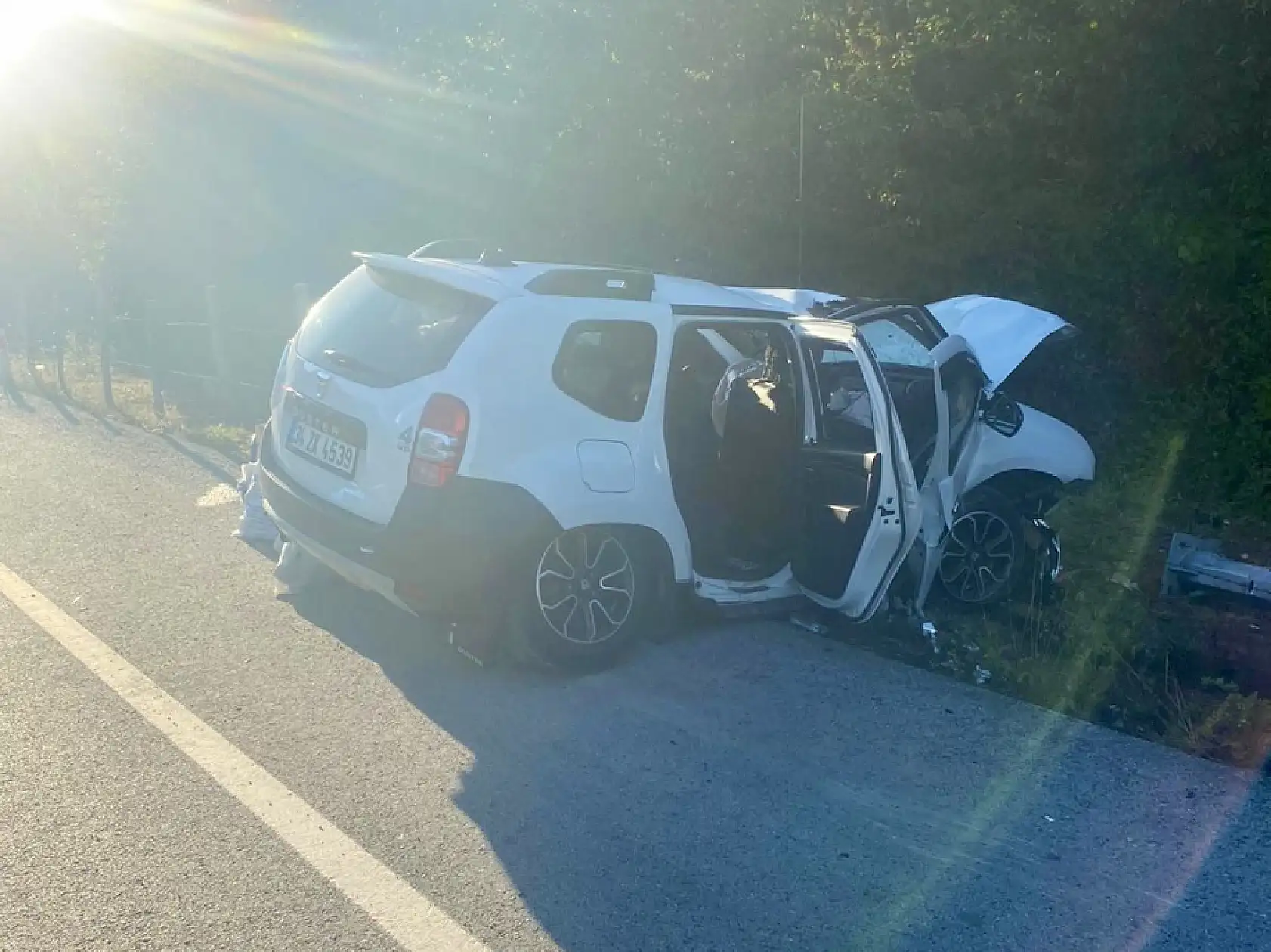 Kurucaşile yolunda kaza, 3 yaralı