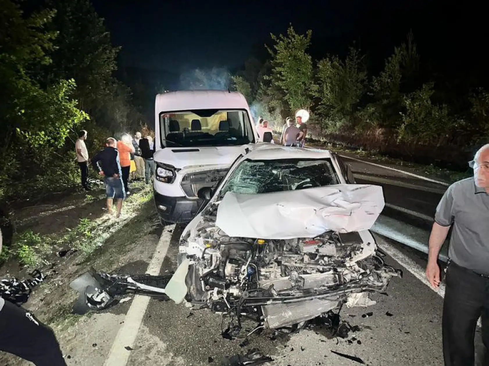 Ulus yolunda zincirleme kaza