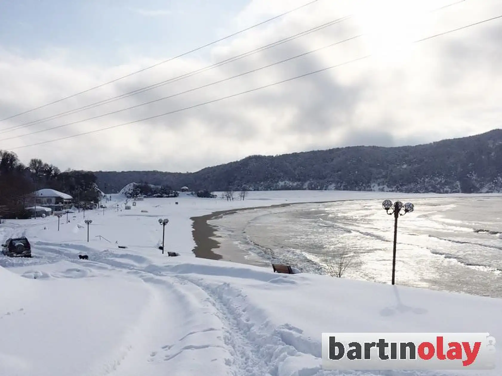 İnkumu ve Mugada'dan kar manzaraları