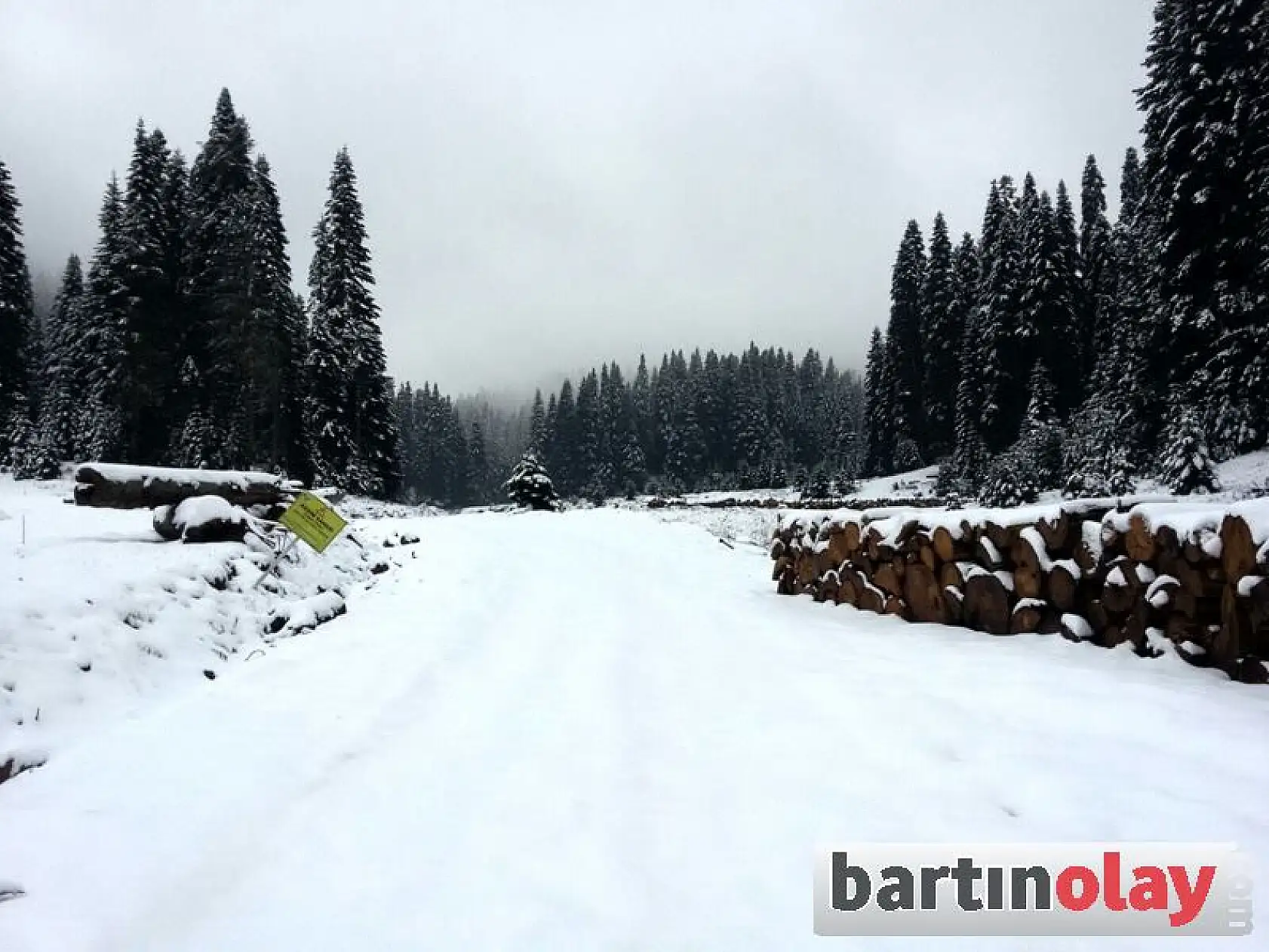 Bartın'da Yaylalara İlk Kar Yağdı
