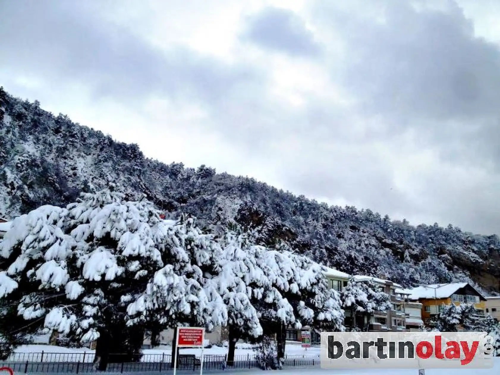 İnkumu ve Mugada'dan kar manzaraları