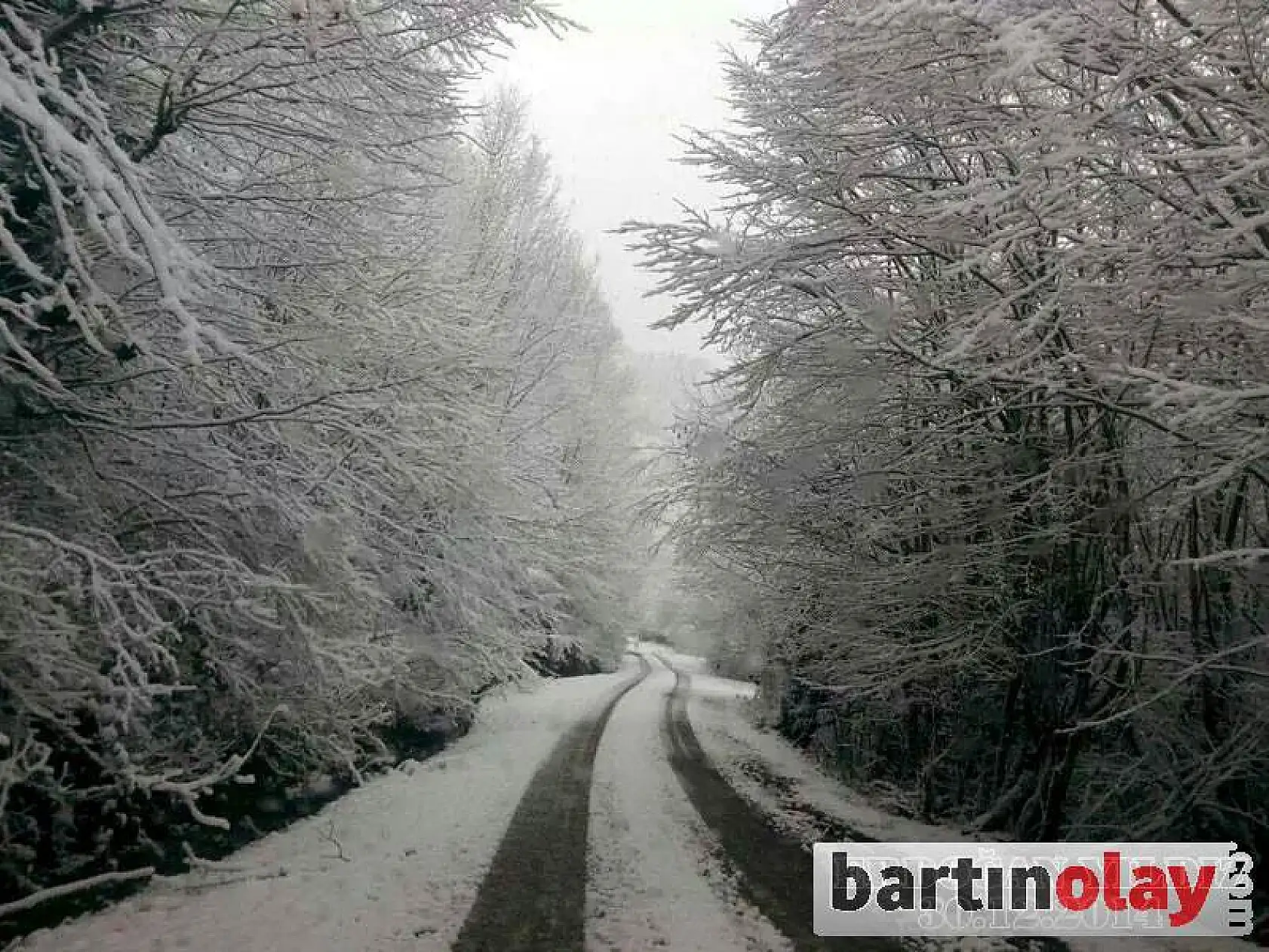 Bartın'dan kar manzaraları