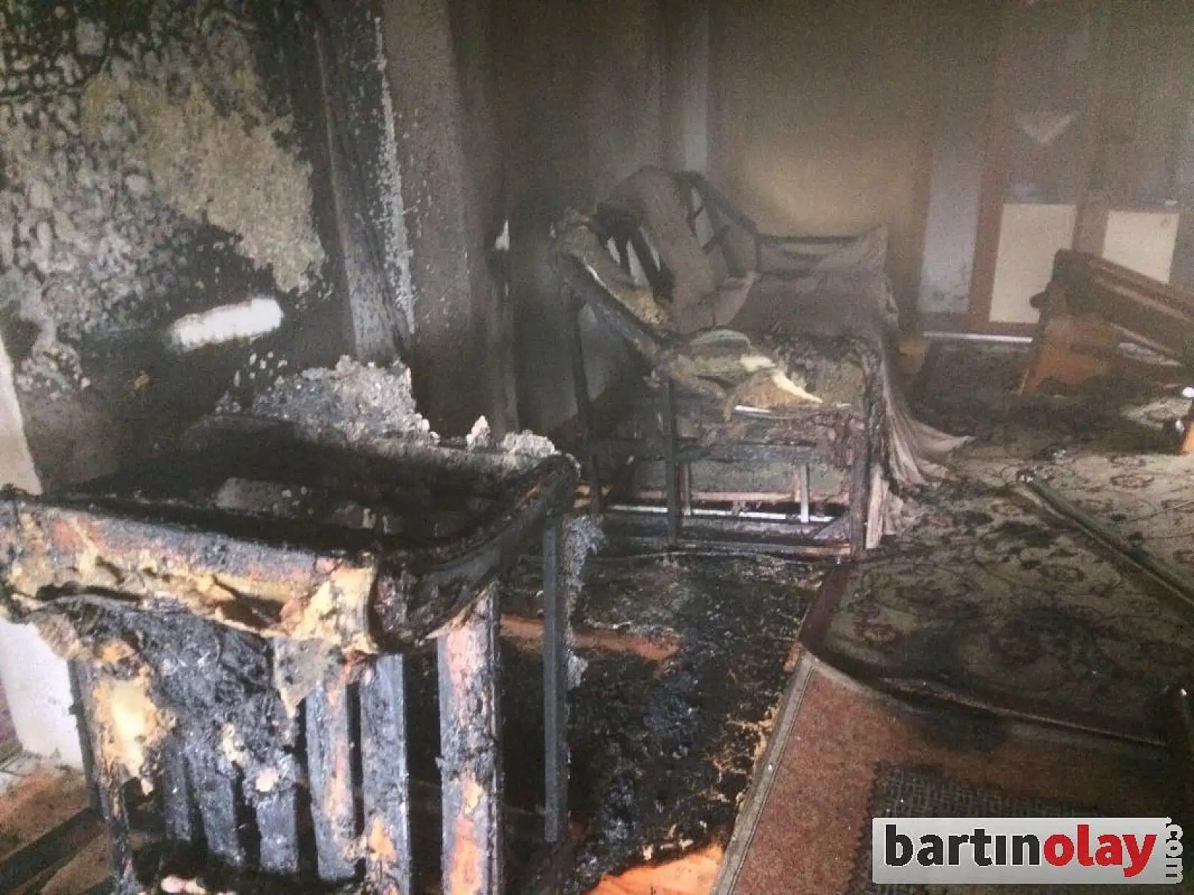 Terkehatipler köyünde yangın