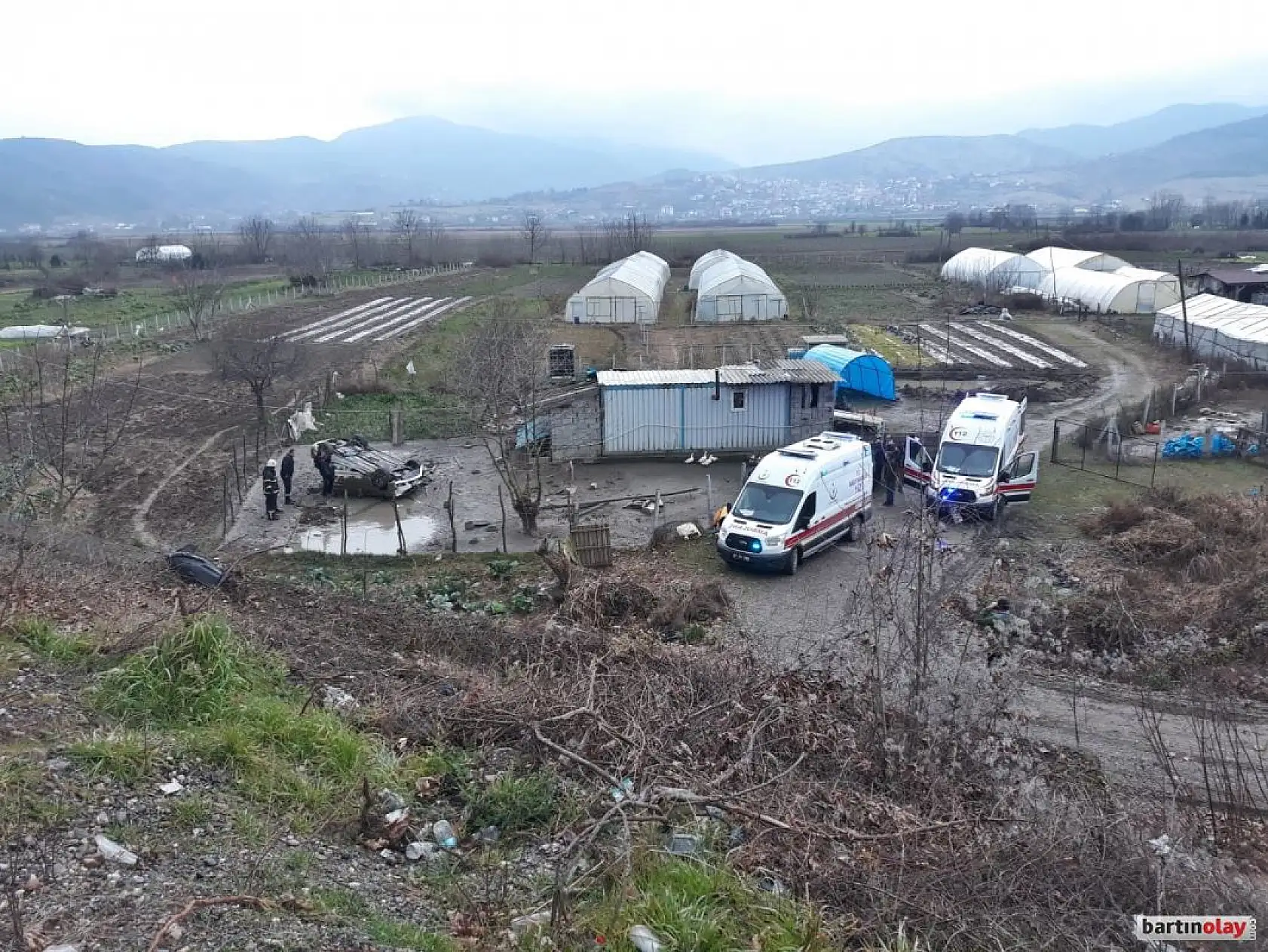 50 metreden bahçeye uçtu