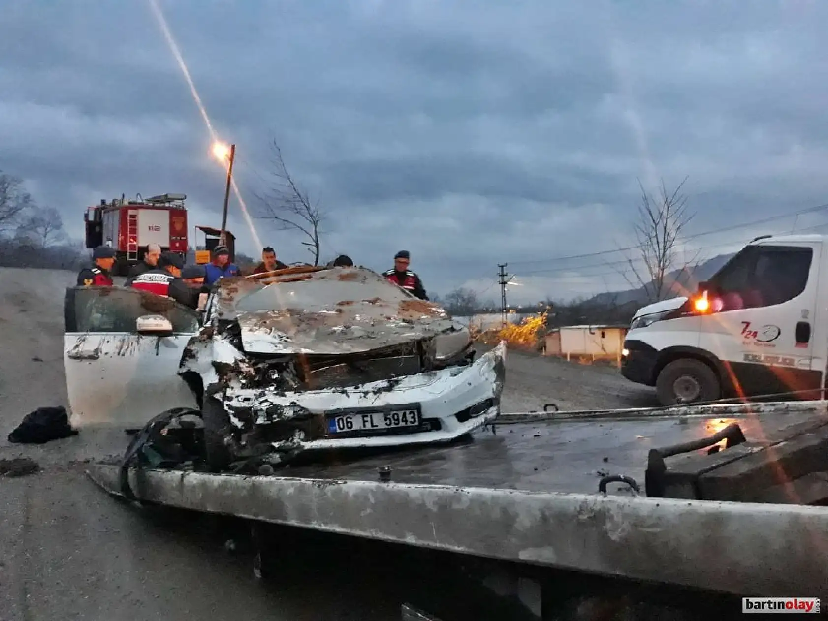 50 metreden bahçeye uçtu