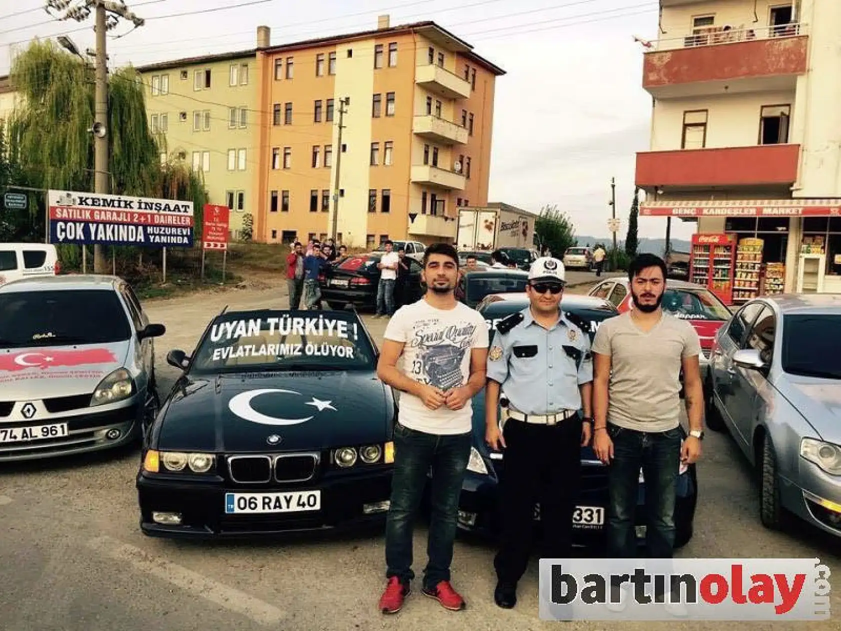 BARTIN'DA TERÖRE TEPKİ KONVOYU