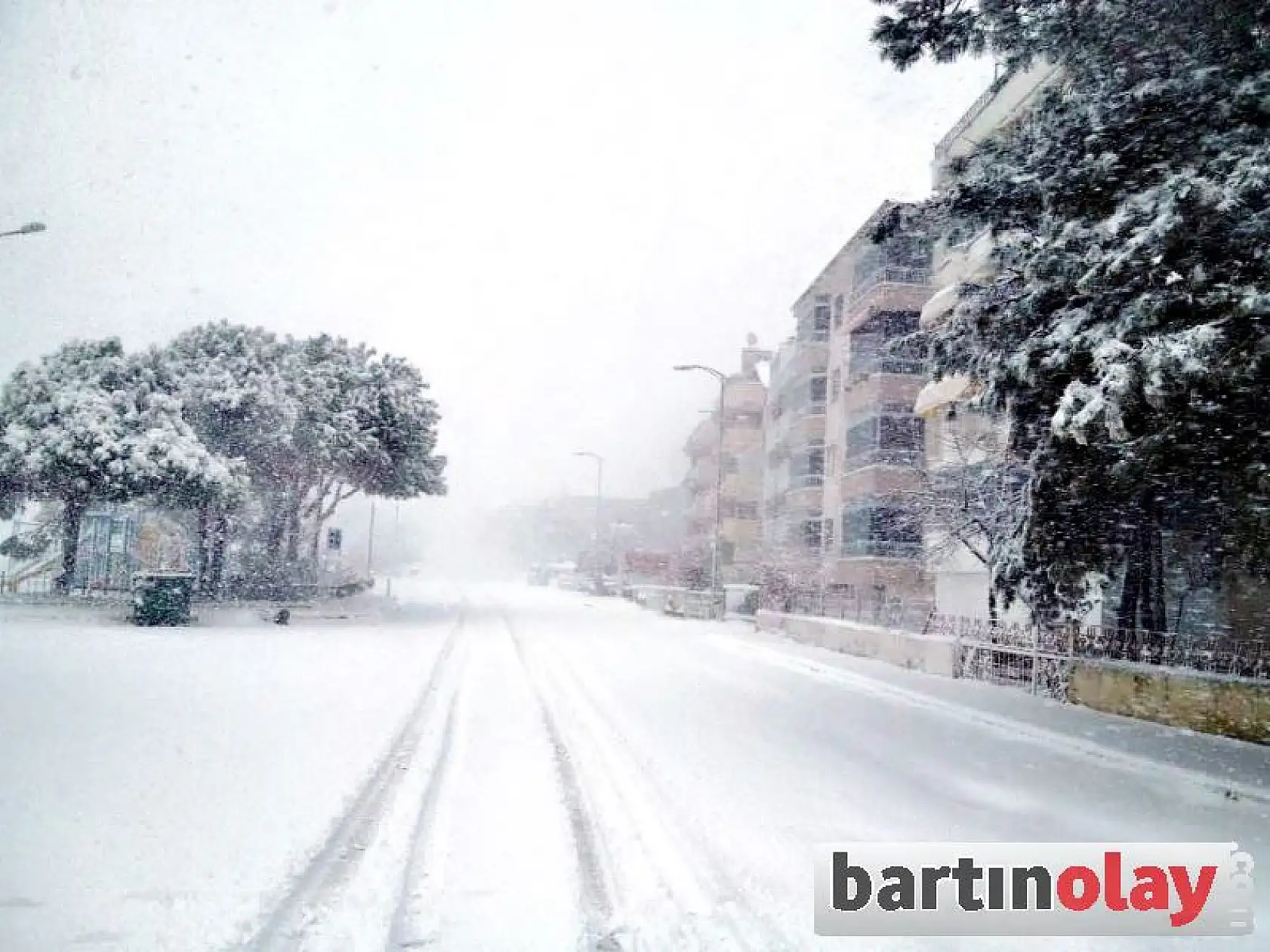 İnkumu ve Mugada'dan kar manzaraları