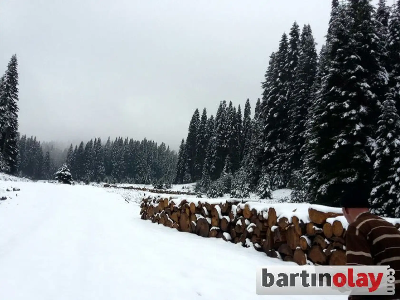 Bartın'da Yaylalara İlk Kar Yağdı