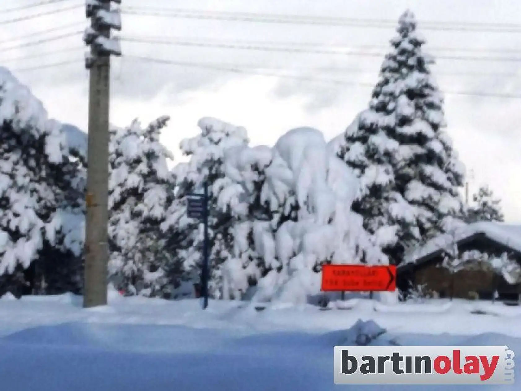 Bartın'da Kar Kalınlığı 1 Metreye yaklaştı