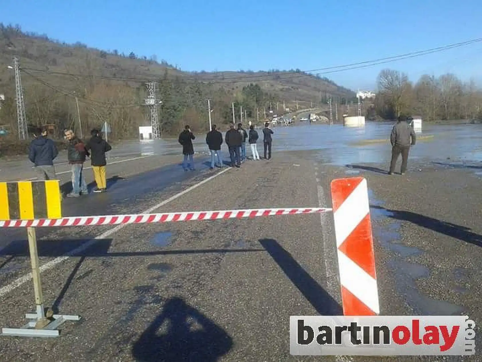 Bartın Karabük yolunda su taşkını