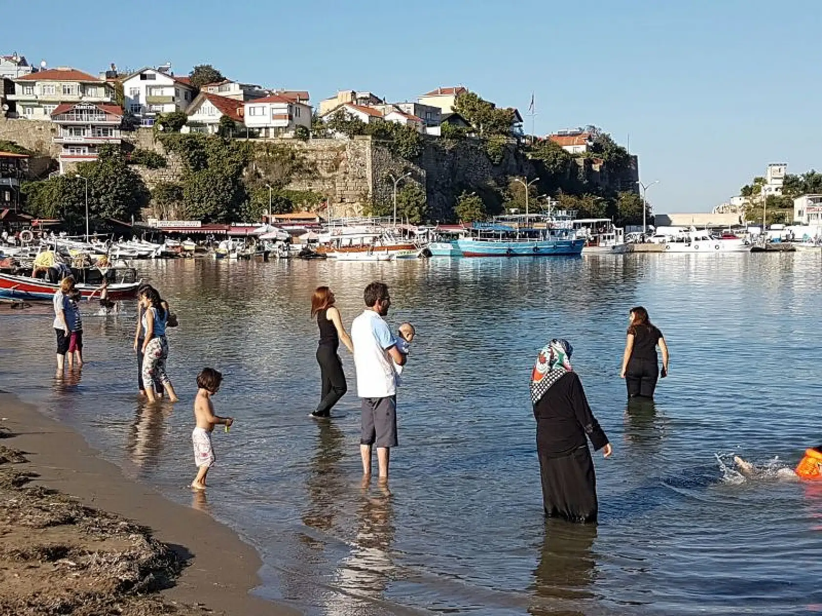 Amasra'da Ekim ayında deniz keyfi