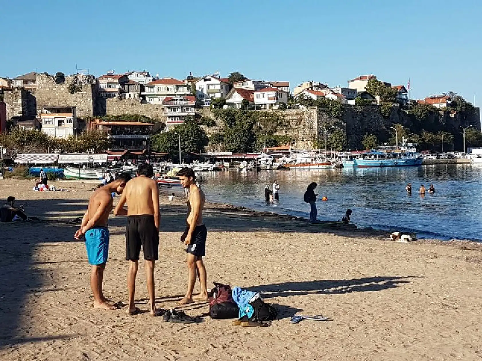 Amasra'da Ekim ayında deniz keyfi