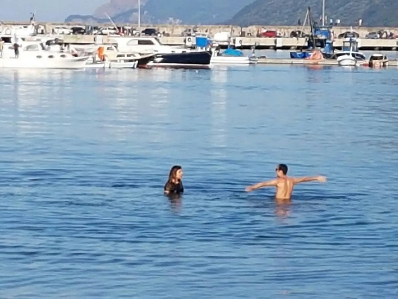 Amasra'da Ekim ayında deniz keyfi